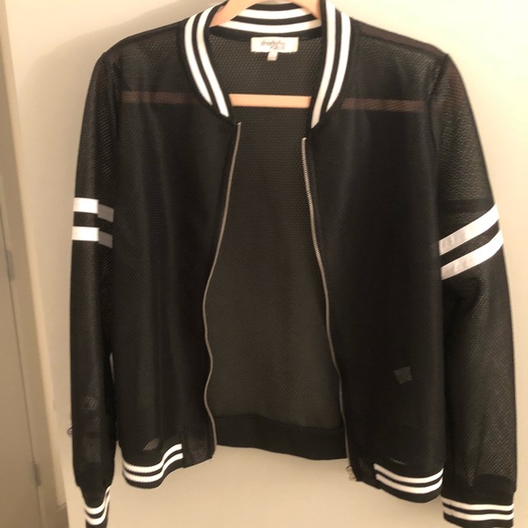 Charlotte Russe Jackets & Blazers - Mesh bomber jacket